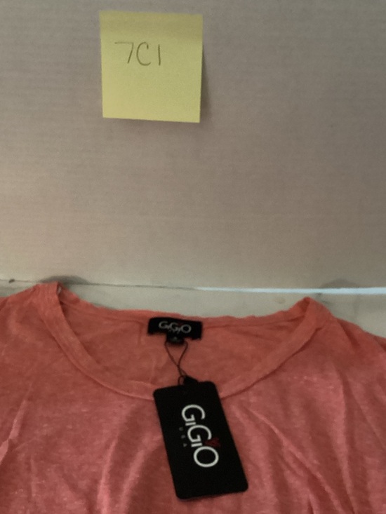 Gigio Tops - GiGiO Women's Coral Scoop Neck Tee